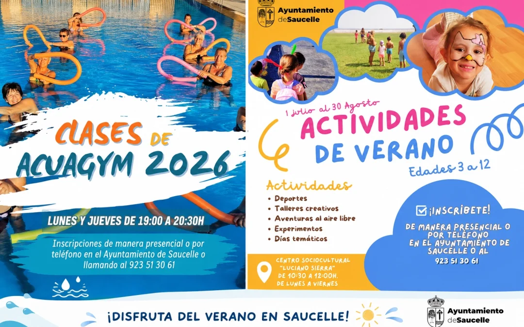 Saucelle presenta su programación de actividades de verano para niños y adultos